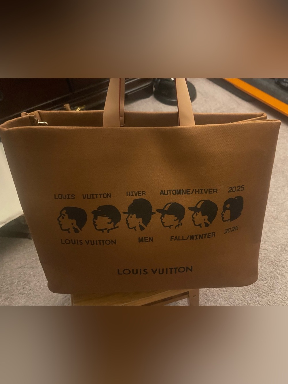 Large High End Pharrell Line Tote Bag